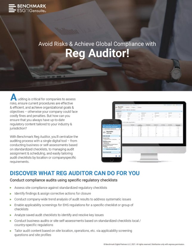 Reg Auditor Product Brief