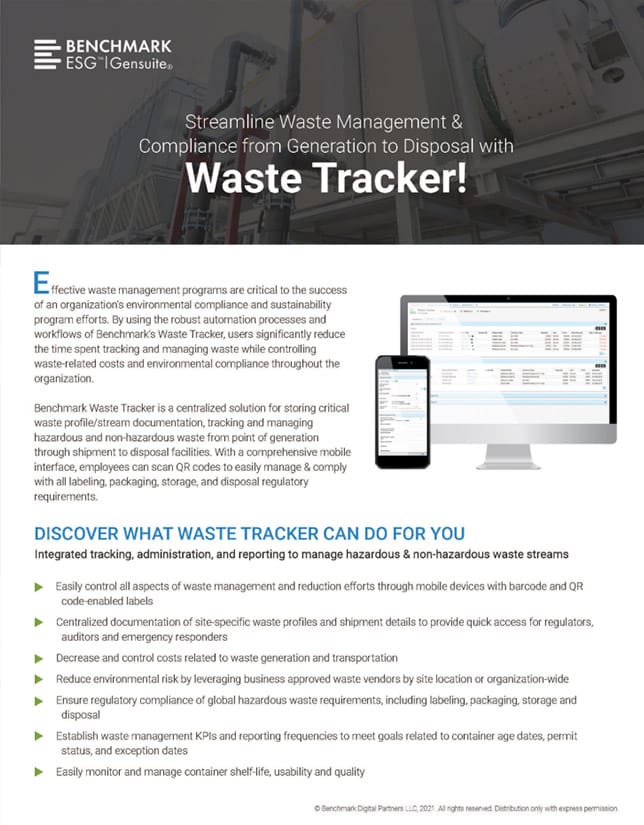 Waste Tracker Product Brief