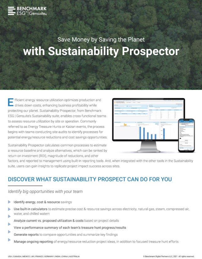 Sustainability Prospector Product Brief