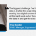 Headshot and Quote from Paul Bender
