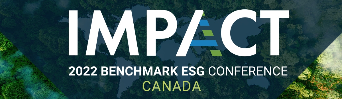 Email Banner for Canada Benchmark ESG 2022 Impact Conference