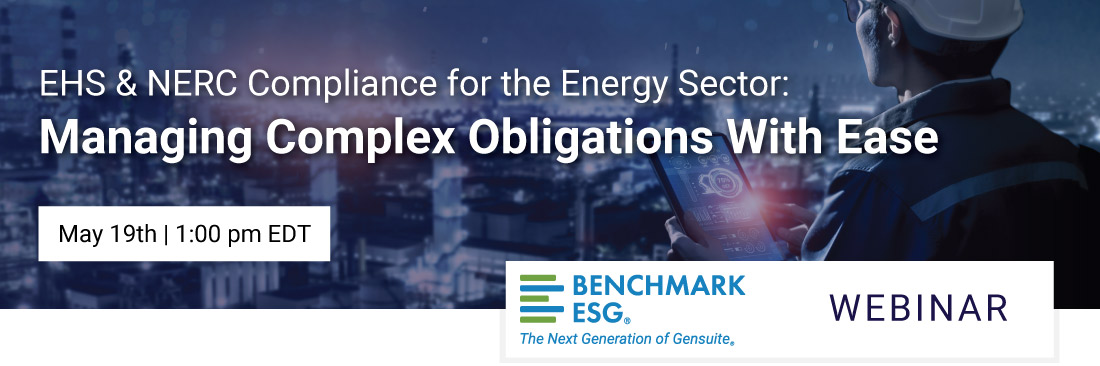 Webinar Banner for Past EHS & NERC Compliance for the Energy Sector