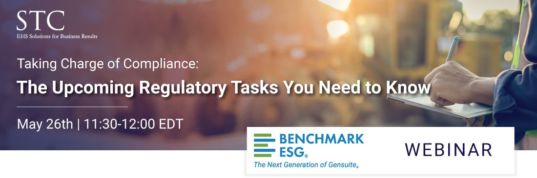 Webinar Banner for May Taking Charge of Compliance