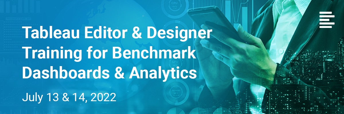 Webinar Banner for Tableau Editor & Designer Training for Benchmark Dashboards & Analytics