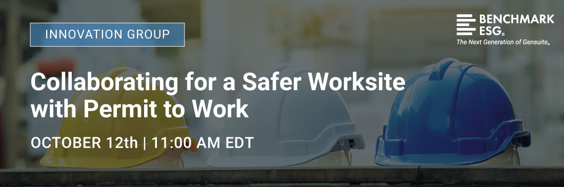 Banner for Collaborating for a Safer Worksite with Permit to Work October 12th