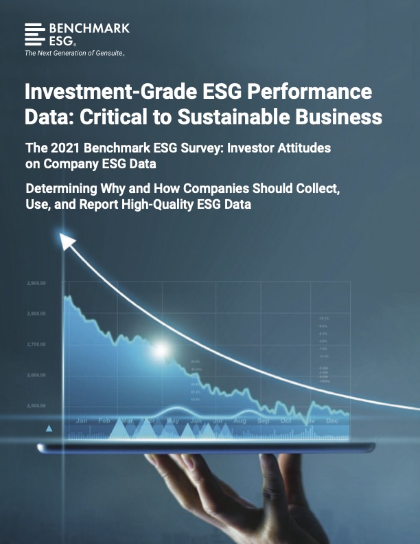 Investment-Grade ESG Performance Data: Critical to Sustainable Business Survey