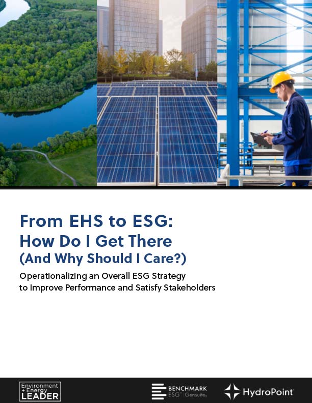 From EHS to ESG: How Do I Get There?
