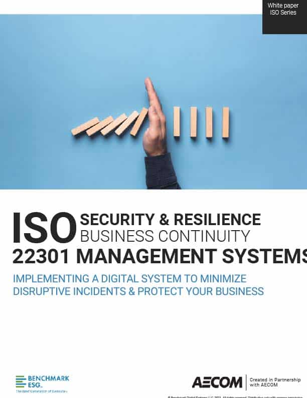 ISO 22301: Security & Resilience Business Continuity Management Systems