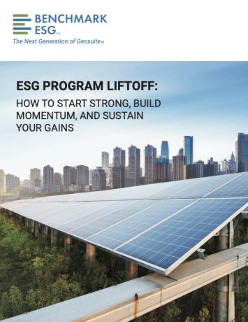 Benchmark ESG White Paper ESG Program Liftoff